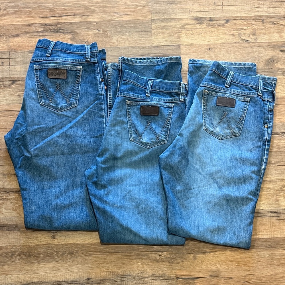 Wrangler Men's Relaxed Fit Denim Jeans